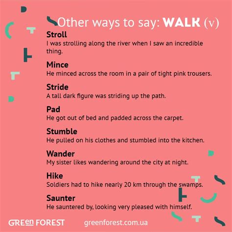 Synonyms to the word WALK. Other ways to say WALK. Синонимы к английскому слову WALK. English ...