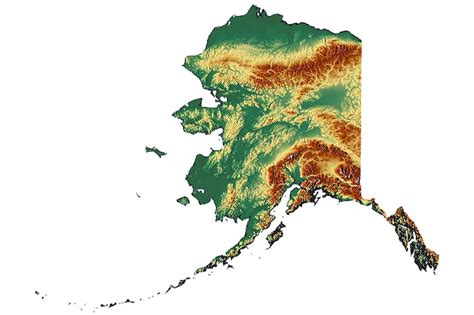 Alaska Elevation Map