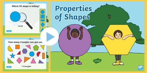 3d shape properties powerpoint twinkl