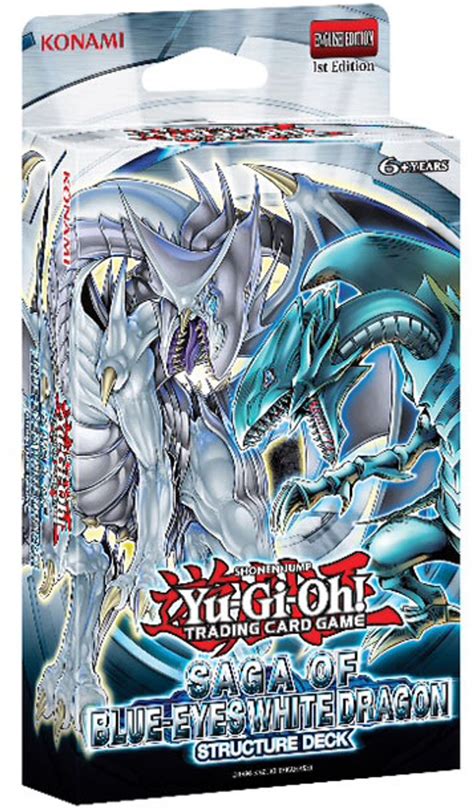 YuGiOh Trading Card Game Saga of Blue-Eyes White Dragon 1st Edition ...