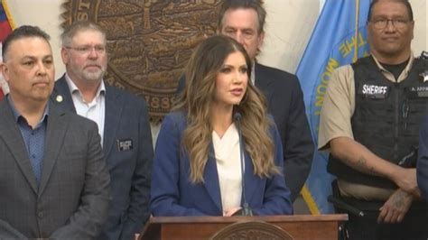 Governor Kristi Noem hosts press conference to address cartel presence ...