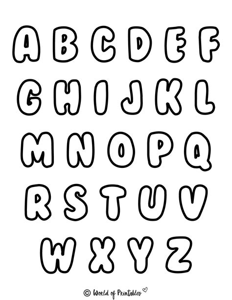 Printable Letters & Alphabet Letters | Lettering alphabet fonts ...