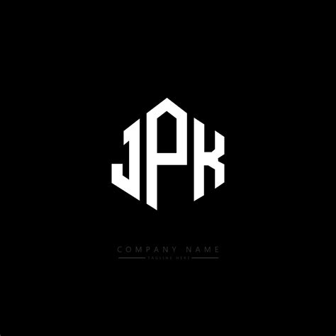 diseño de logotipo de letra jpk con forma de polígono. jpk polígono y diseño de logotipo en ...