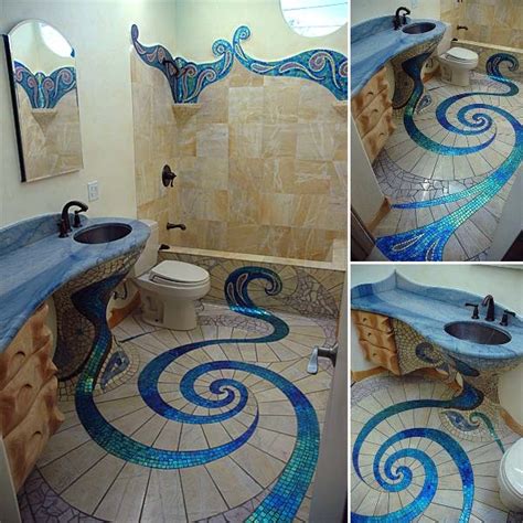 Unique and Amazing Mosaic Bathroom Design