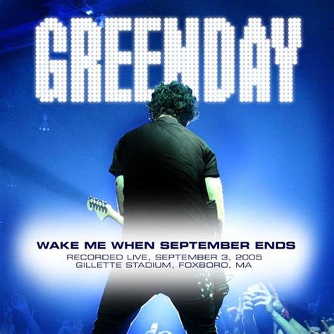 Green Day-Wake Me Up When September Ends lyrics | Green day, When september ends, September ends ...