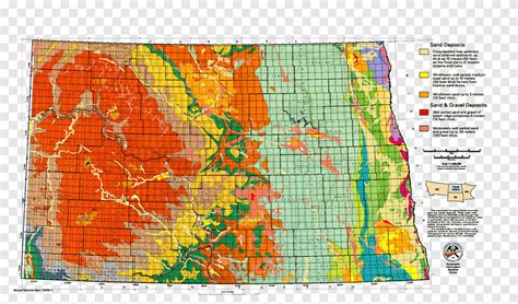 North Dakota Topographic map South Dakota Topography, superimposing ...