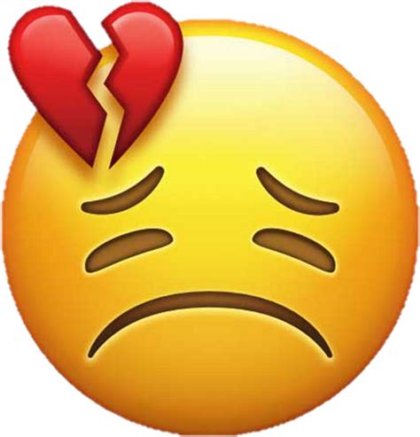 Whatsapp Broken Heart Sad Emoji Crying Sad Emoji Png Whatsapp New Emoji Clipart Full Size ...