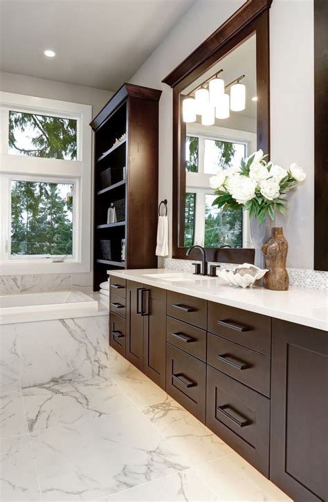 Bathroom Ideas With Dark Brown Cabinets - Renews