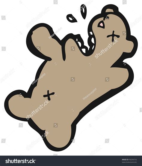 Dead Teddy Bear Cartoon Stock Photo 96294716 : Shutterstock