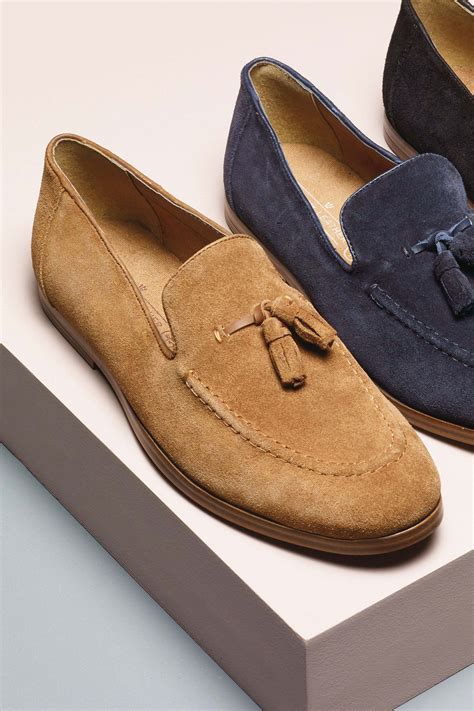 Mens Next Tan Suede Tassel Loafer - Brown | Loafers men outfit, Loafers ...