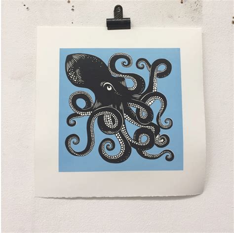 Octopus - Art Prints, Screen Prints, Sea and Nautical - The Red Door ...