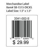 Dick's Sporting Goods - Pacific Barcode Label Printing Solutions