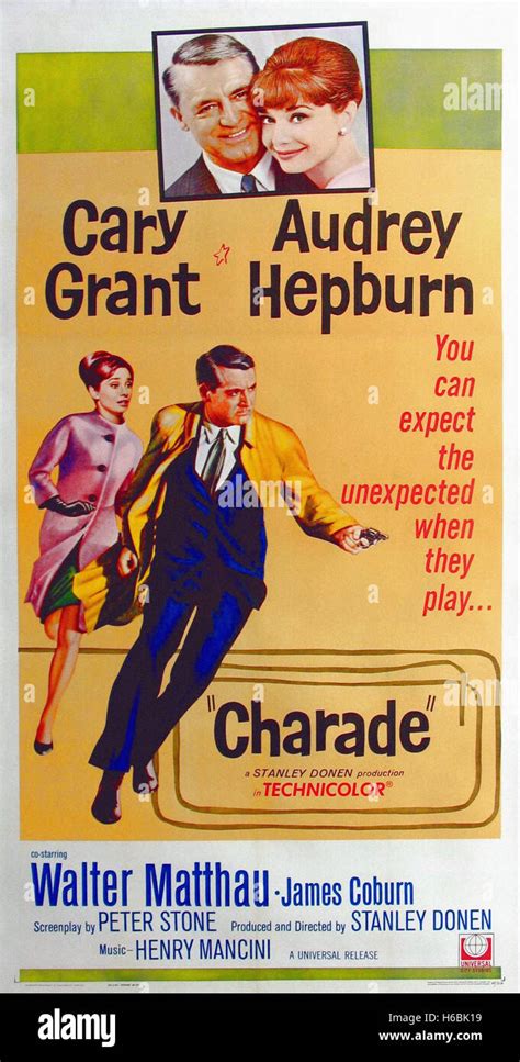 Charade (1963) - Movie Poster Stock Photo - Alamy