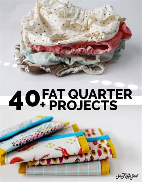 40 fat quarter projects! - see kate sew