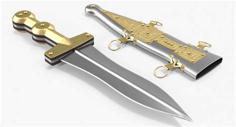 3D model Roman Pugio Dagger with Sheath | 3D Molier International