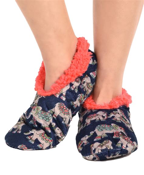 Lazy One - LazyOne Fuzzy Feet Slippers for Women, Cute Fleece-Lined ...