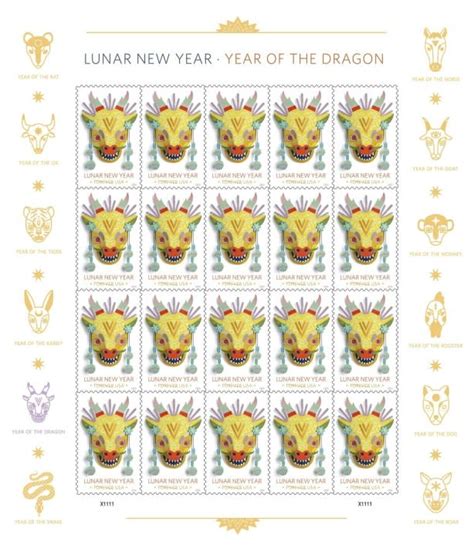 USPS celebrates Lunar New Year with ‘Year of the Dragon’ stamp