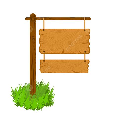 Hanging Wooden Sign Clipart Transparent PNG Hd, Hanging Wooden Board Sign Illustration, Wooden ...