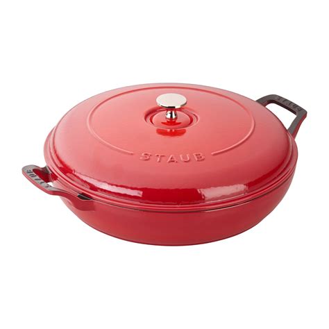 Staub Cast Iron 3.5-qt Braiser | Cast iron cookware, Cast iron, It cast