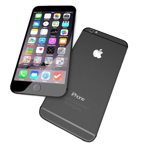 Apple Iphone 6 black 3D model | CGTrader