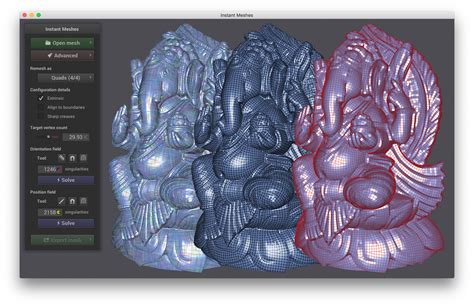 Instant Meshes: A free quad-based autoretopology program - BlenderNation