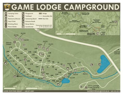 Custer State Park Game Lodge Campground Map by South Dakota Game, Fish ...