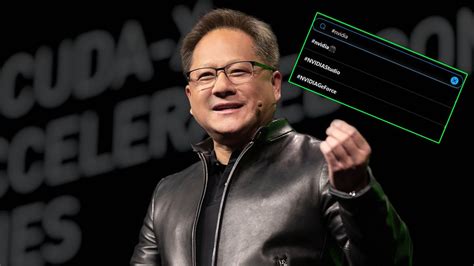 Nvidia pays good money for a hashtag emoji simply to poke fun at its CEO | PC Gamer