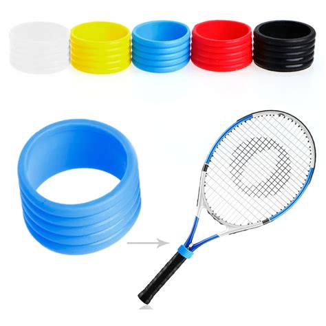 New Stretchy Tennis Racket Handle's Rubber Ring Tennis Racquet Band Overgrips -in Tennis ...