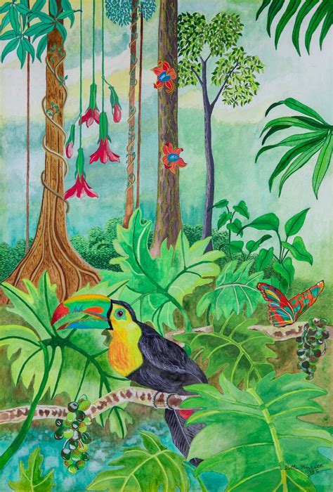 Toucan Painting by Dottie Bozzetti | Saatchi Art