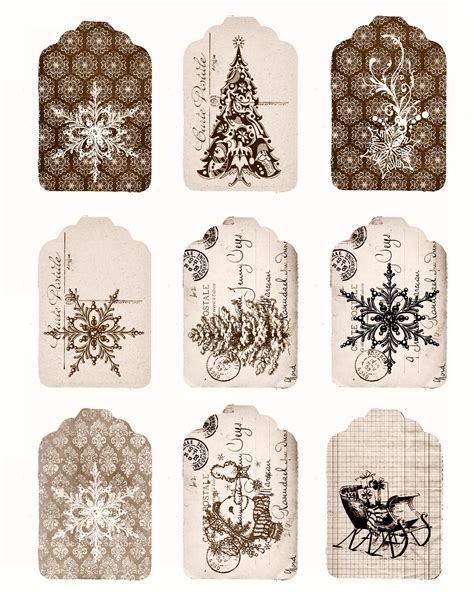 Christmas: Free Printable Retro Tags, Labels and Toppers. | Etiquetas imprimibles de navidad ...