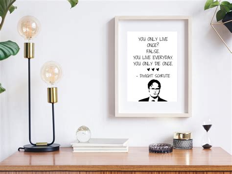 Dwight Schrute Quotes / the Office TV Show Quotes / Dorm Wall - Etsy