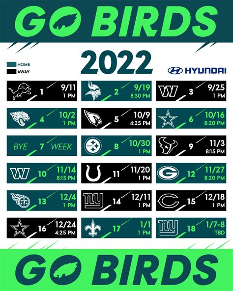 Philadelphia Eagles Schedule