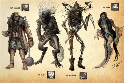 ArtStation - DBD Killer Concepts Part 1 and 2