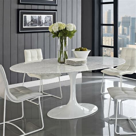 Round Marble Kitchen Table And Chairs - Modern Style Round Marble ...