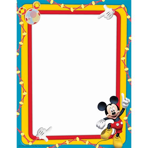Gambar Mickey Border Cliparts Free Download Clip Art Mouse Page Frame di Rebanas - Rebanas