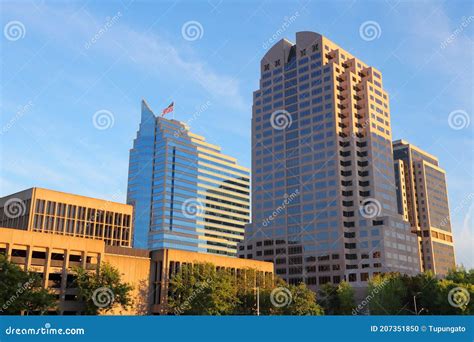 Sacramento city skyline stock photo. Image of center - 207351850