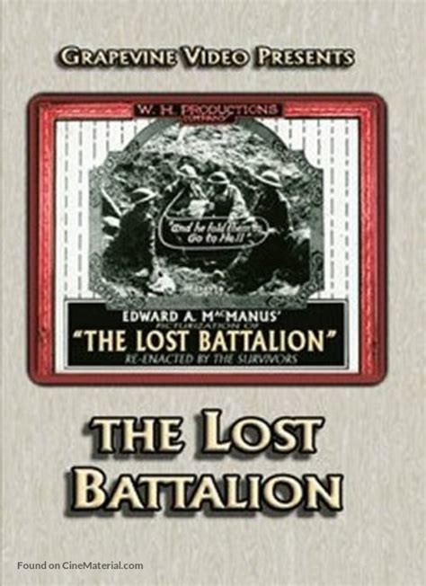 The Lost Battalion (1919) dvd movie cover