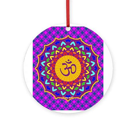 7th Chakra Ornament (Round) by mopmedia