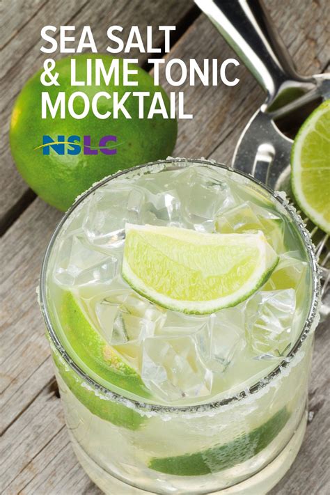 Refreshing Sea Salt & Lime Tonic Mocktail