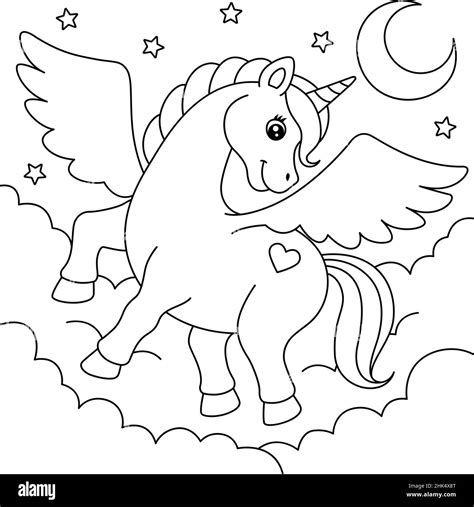 Unicorn Kids Coloring Pages