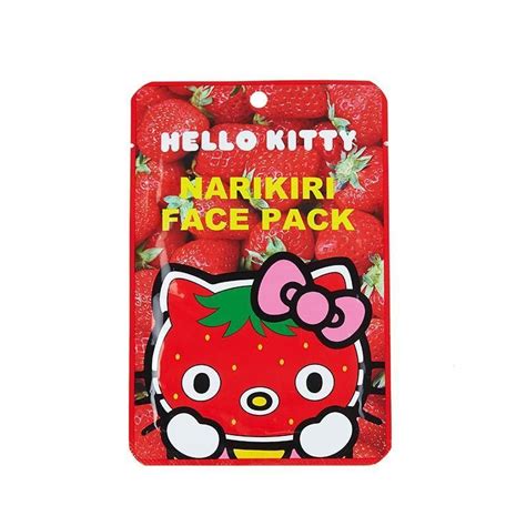 HELLO KITTY NARIKIRI Face Mask 保湿脸谱面膜 | Hello kitty, Kitty, Face mask