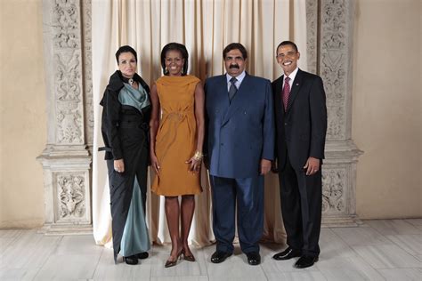 File:Hamad Bin Khalifa Al-Thani with Obamas.jpg - Wikipedia, the free ...