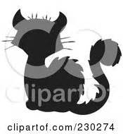 Royalty Free Black Cat Clip Art by visekart | Page 2