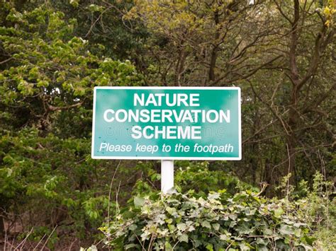 Nature Reserve Sign Outside Green Close Up Stock Image - Image of blue, nature: 91702267