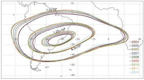 New Maps of the South Atlantic Anomaly | Spaceweather.com