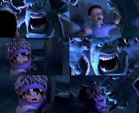 Monsters Inc - Sulley Scares Boo by dlee1293847 on DeviantArt