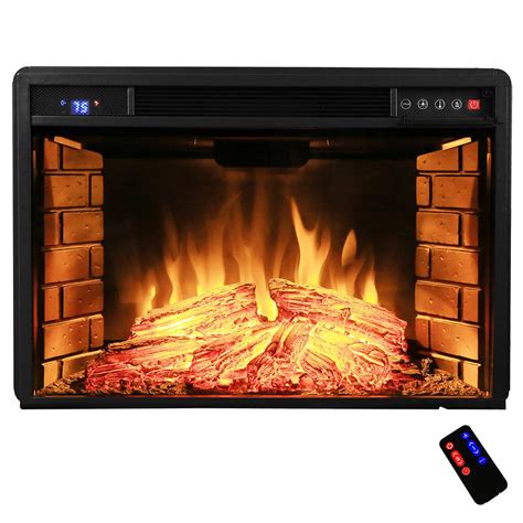 AKDY 28 in. Freestanding Electric Fireplace Insert Heater with Tempered ...