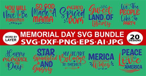 Memorial Day SVG Bundle Bundle · Creative Fabrica