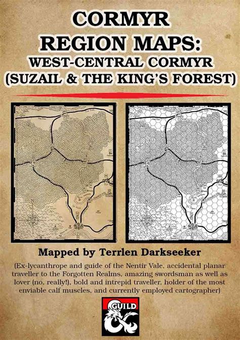 Cormyr Region Maps: West-Central Cormyr - Dungeon Masters Guild ...