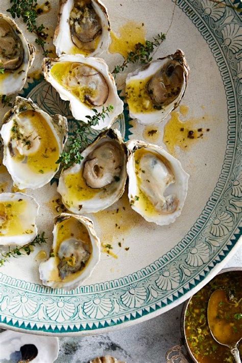 Grilled Oysters with Garlic-Herb Butter | Recipe | Grilled oysters, Oyster recipes, Herb butter